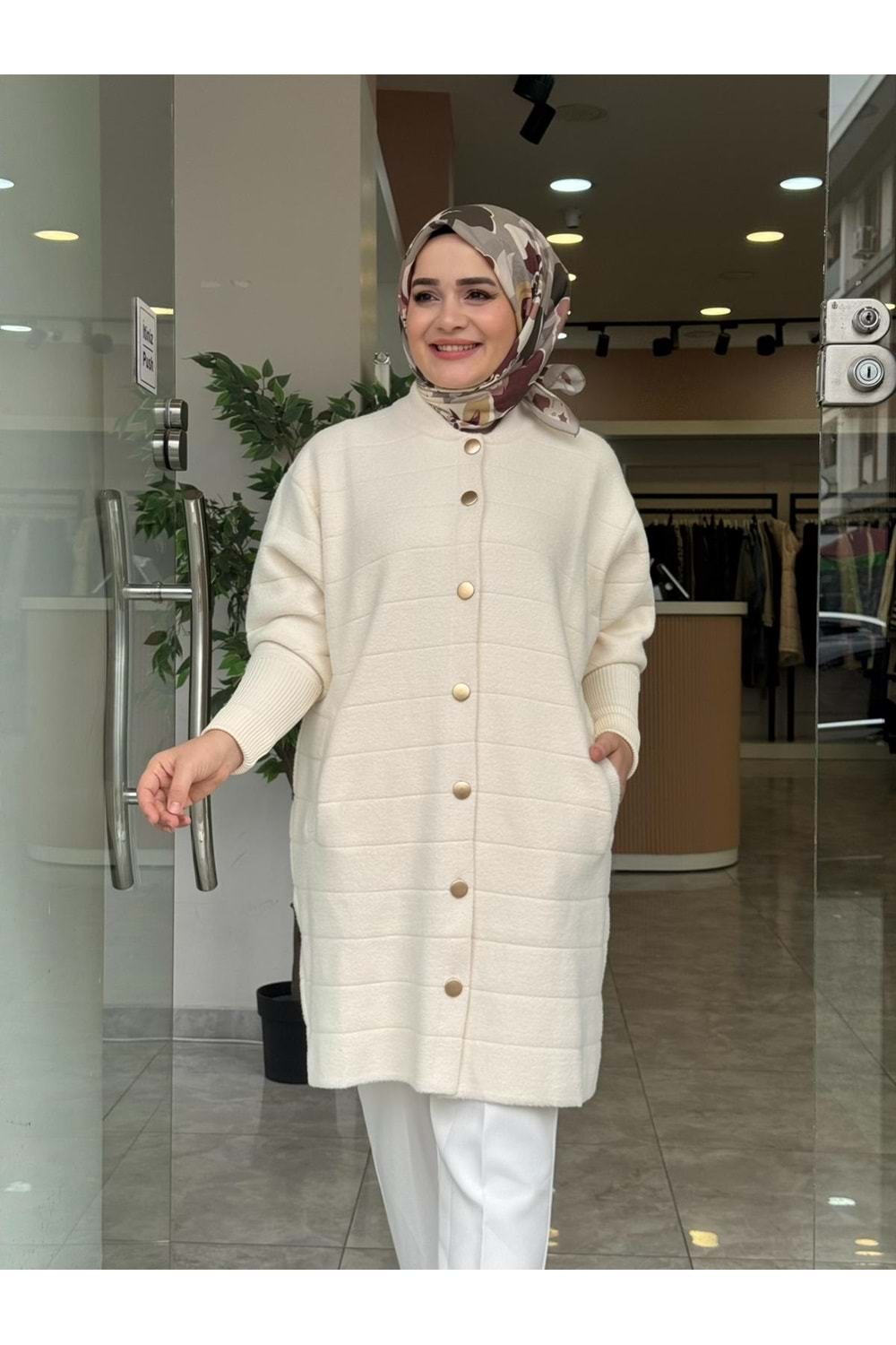 HİFA ANGORA HIRKA - KREM - STD