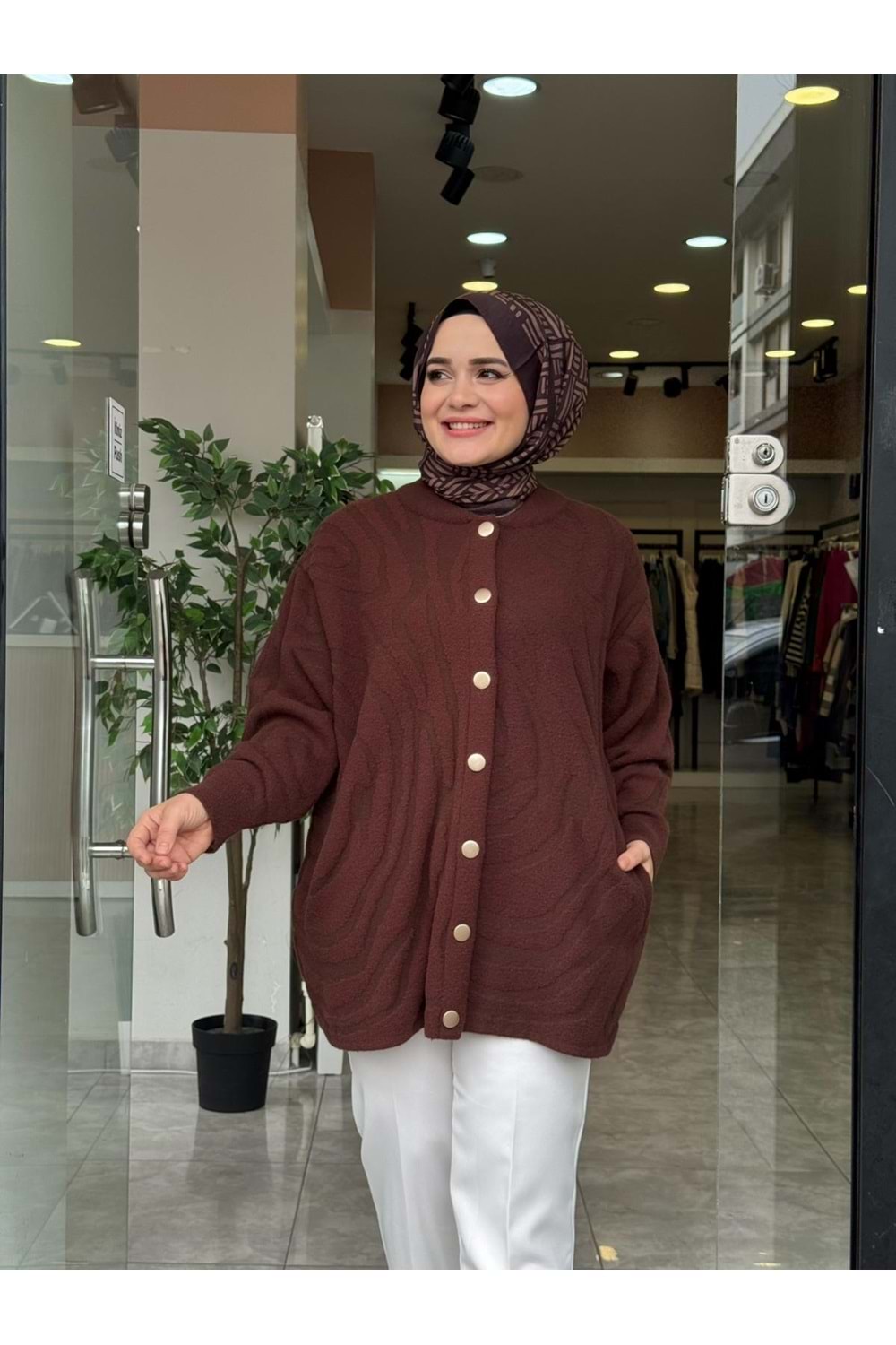 AFRA ANGORA HIRKA - KAHVERENGİ - STD