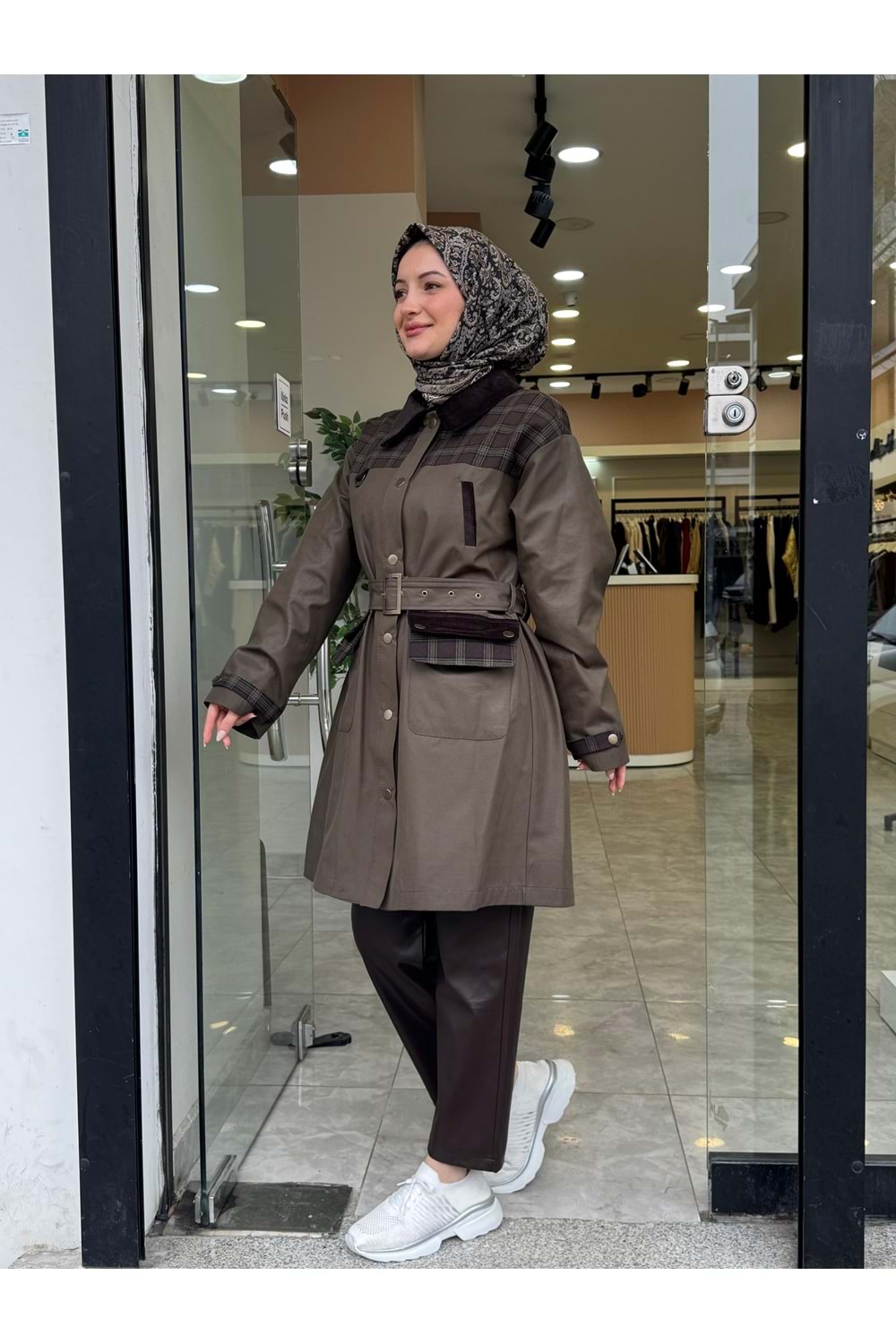 TASARIM TRENCH - YEŞİL - 1