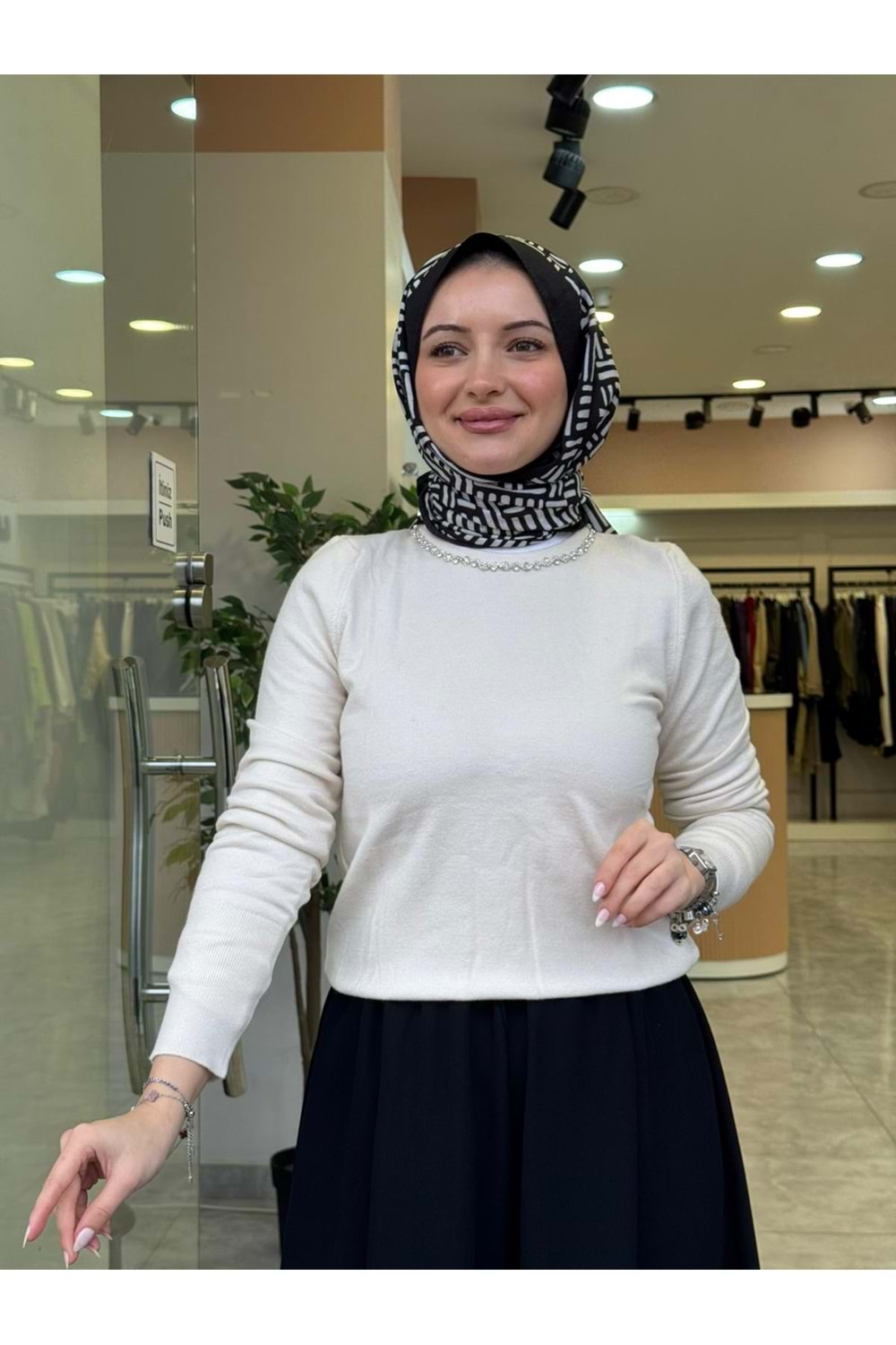 YAKA TAŞ KAZAK - EKRU - STD