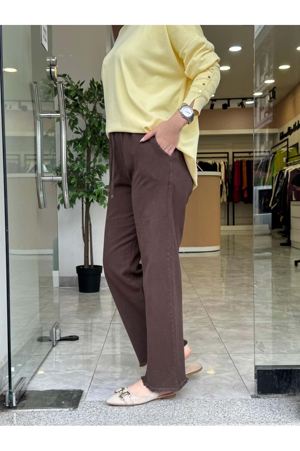 CİNDY PANTOLON - KAHVE - 40