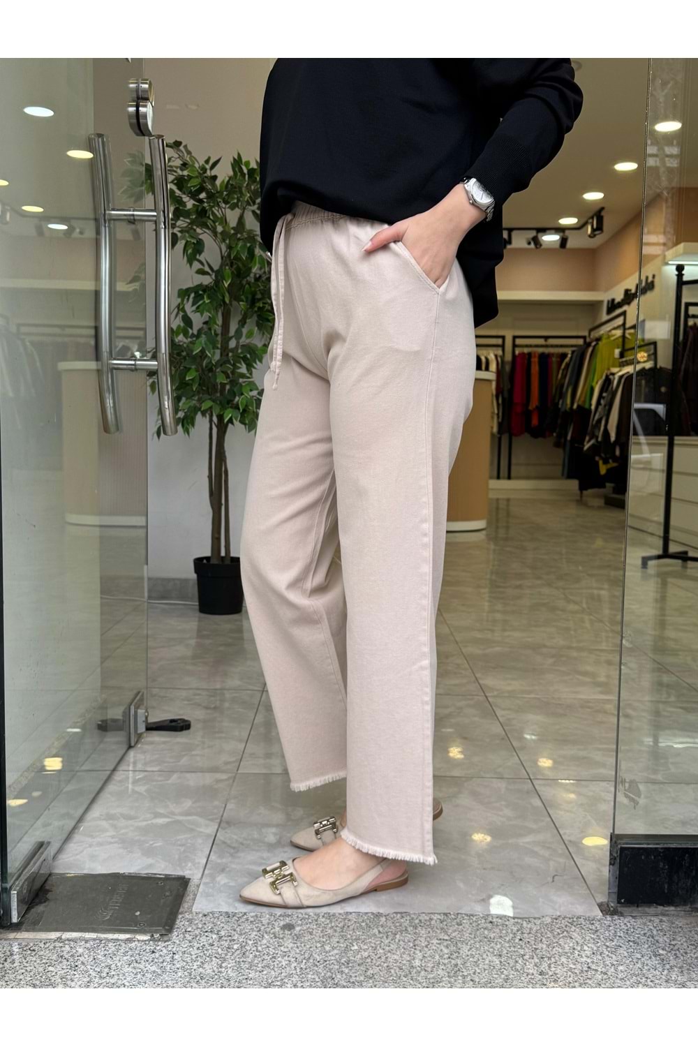 CİNDY PANTOLON - KREM - 38