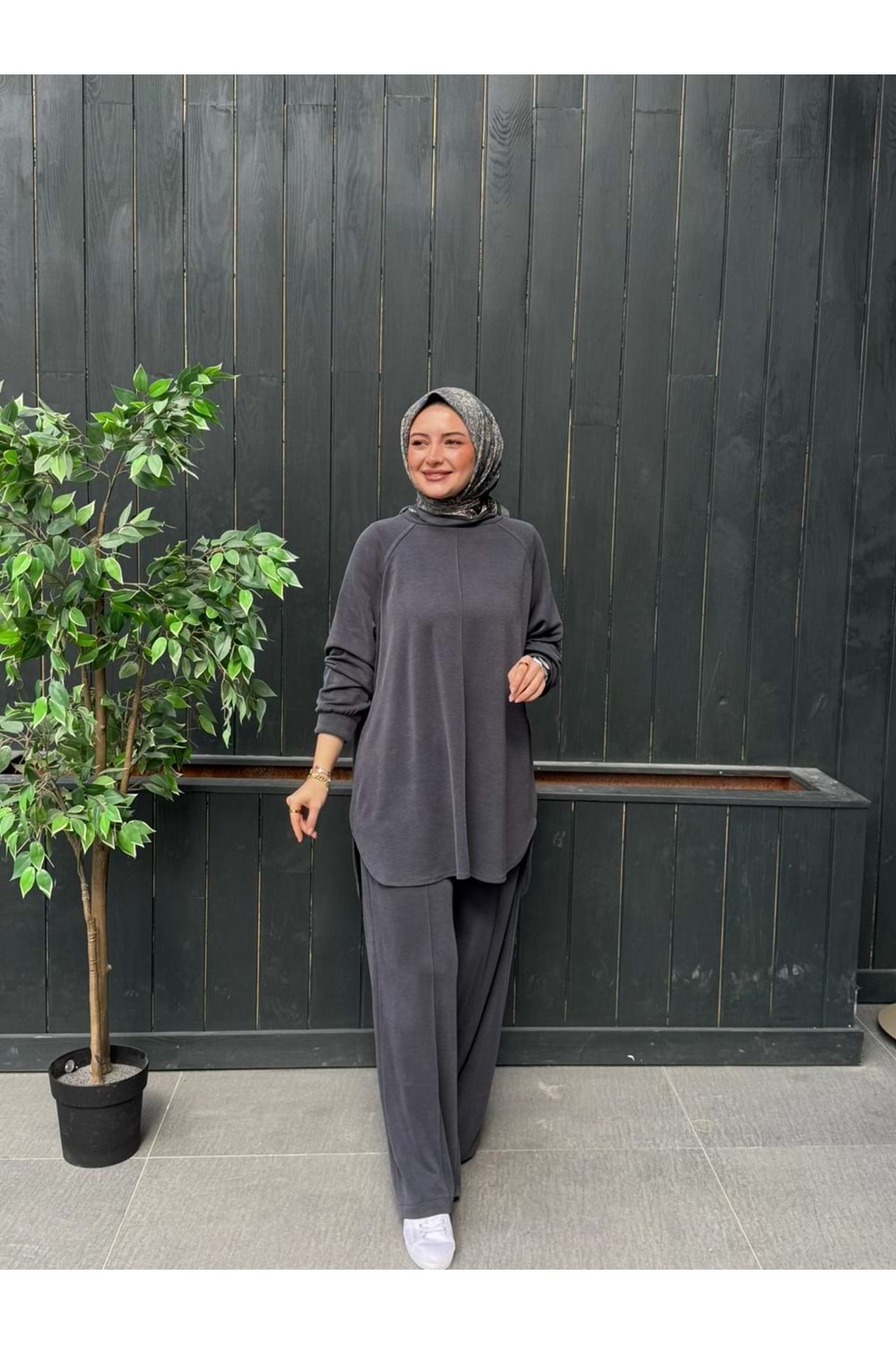 PİKE ÇİMALI TAKIM - GRİ - L-XL