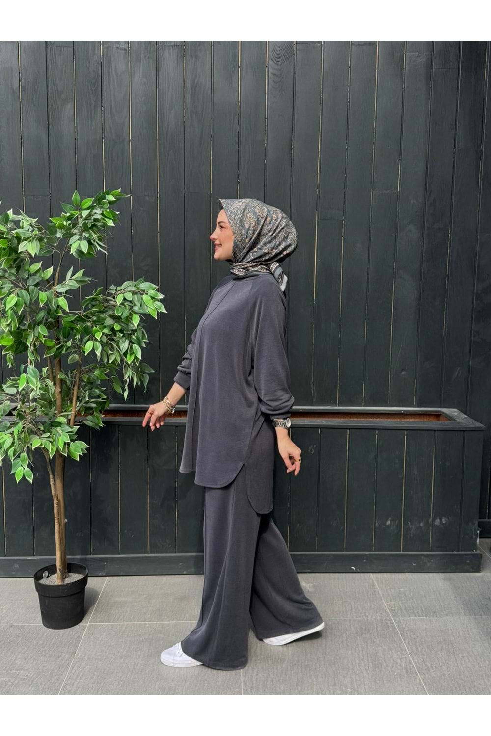 PİKE ÇİMALI TAKIM - GRİ - L-XL