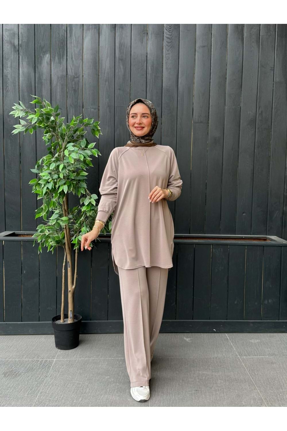 PİKE ÇİMALI TAKIM - KREM - S-M