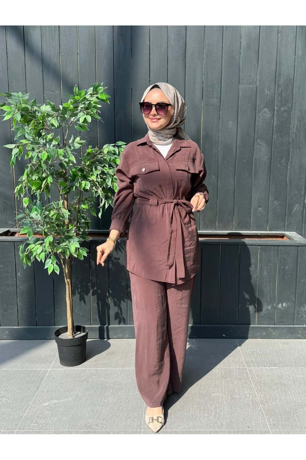 MODAL CUPRA TAKIM - KAHVERENGİ - L-XL