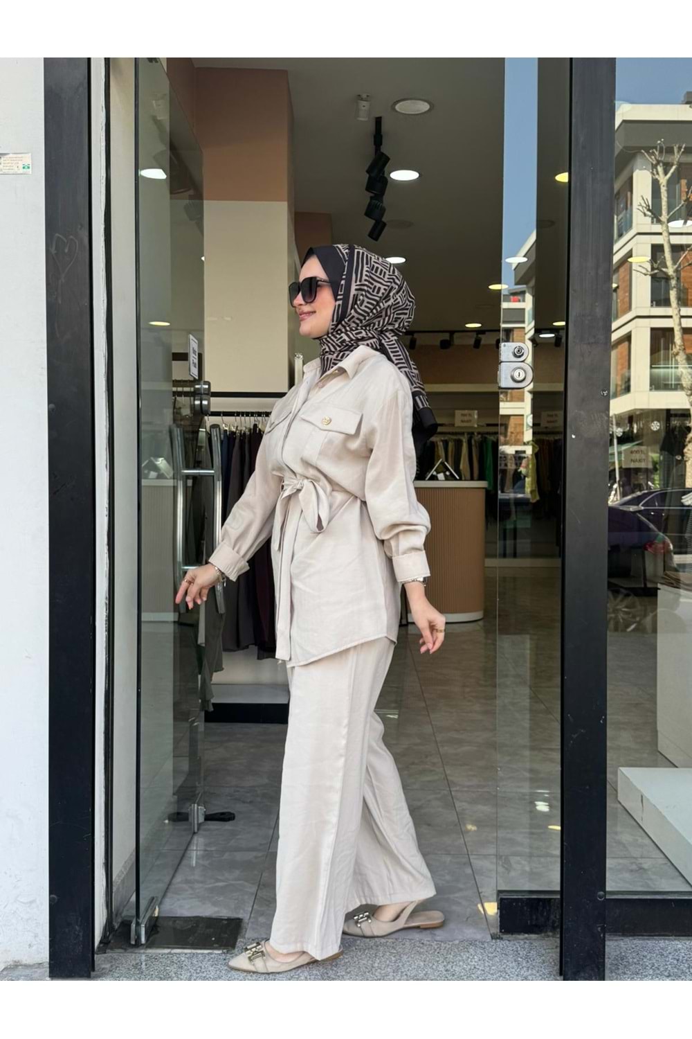 MODAL CUPRA TAKIM - KREM - L-XL