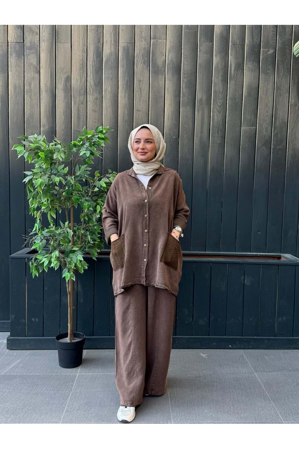 ESİNTİ TAKIM - KAHVERENGİ - 1