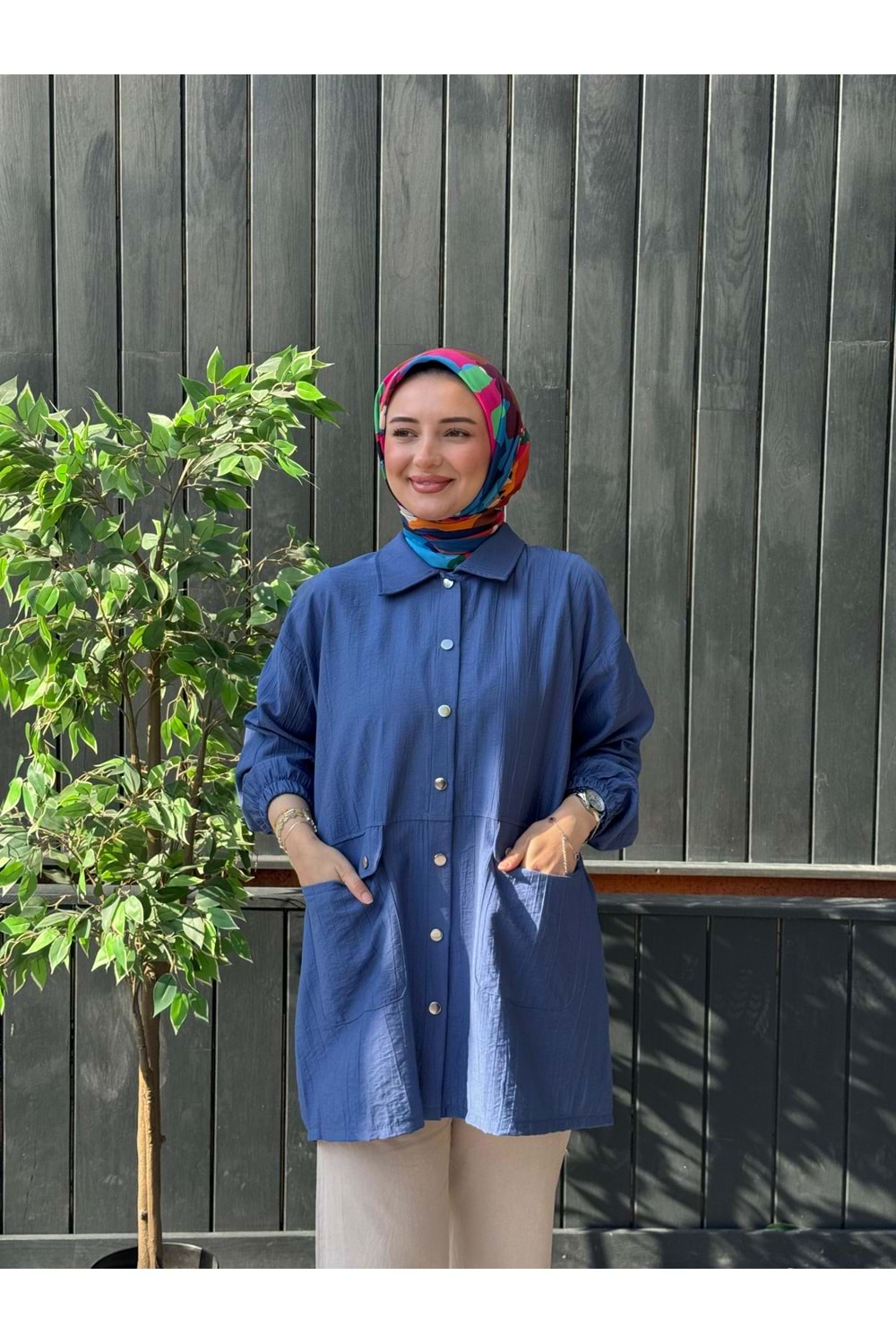 ÇİLEK KAP - İNDİGO MAVİ - 1