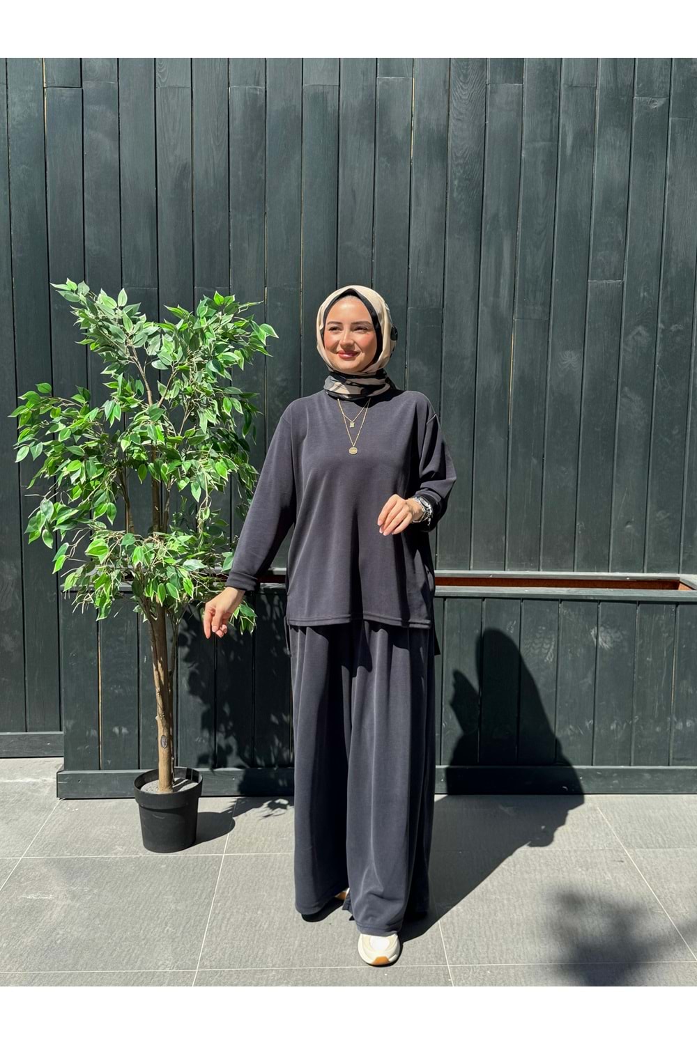 BASİC PİKE TAKIM - FÜME - STD