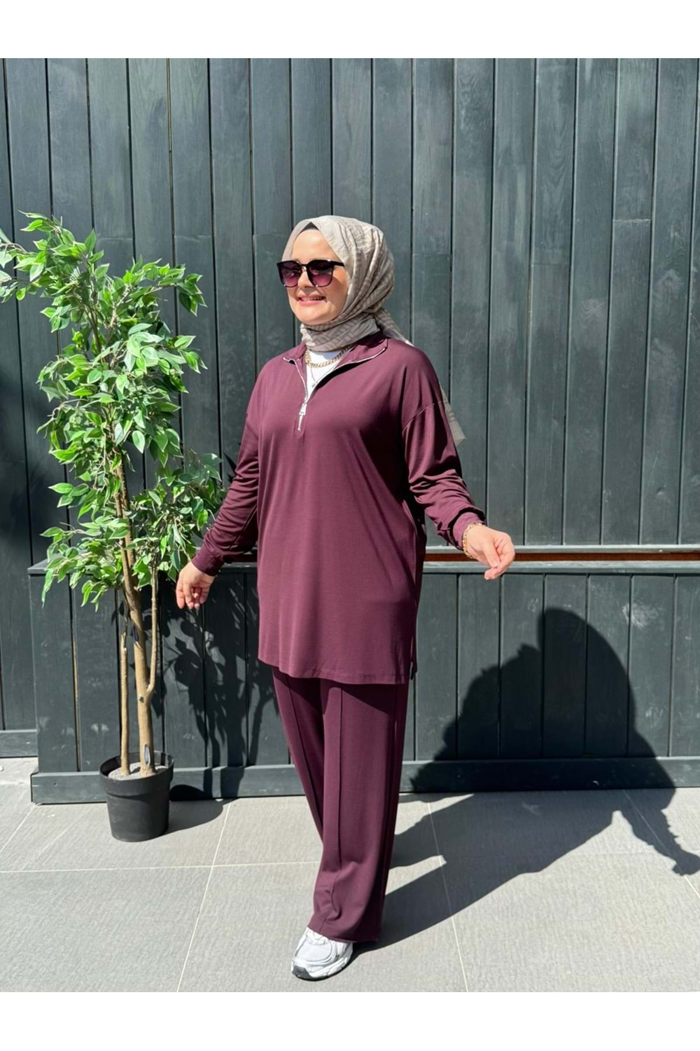 AKTİVA TAKIM - PATLICAN MORU - 1