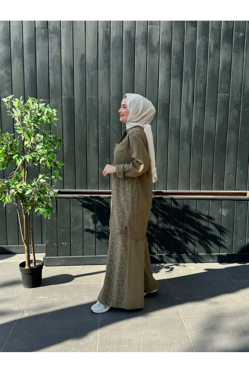 NAKIŞ KETEN TAKIM - YEŞİL - 1