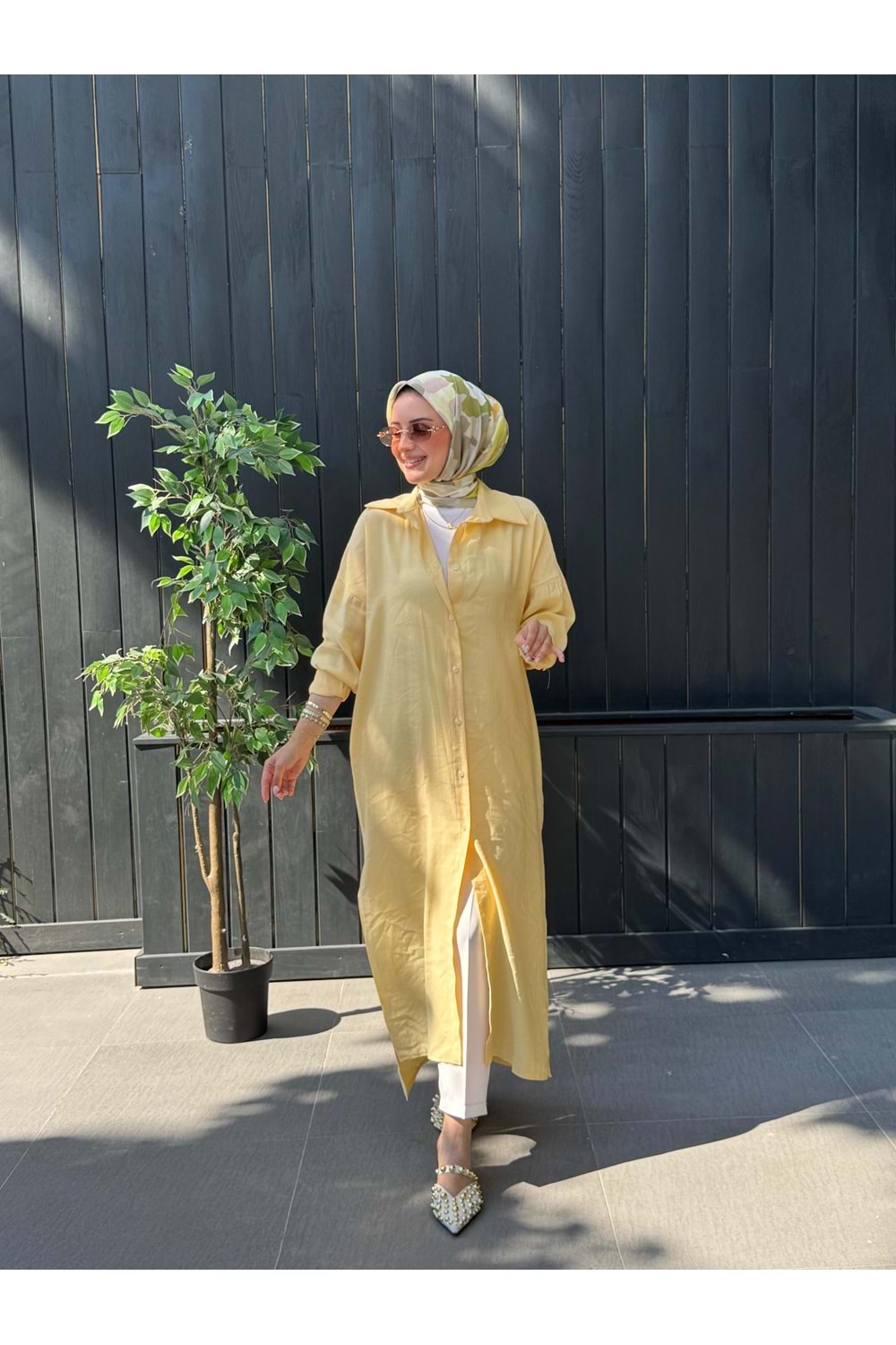 PERİ GÖMLEK - SARI - STD