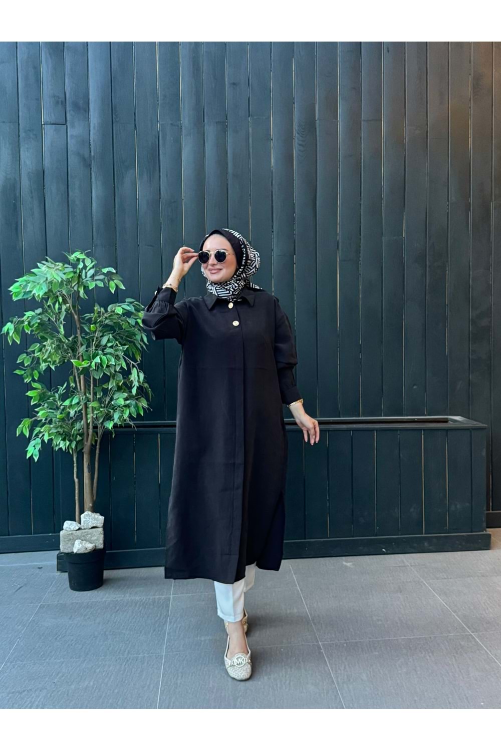 HOBİ GÖMLEK - SİYAH - L-XL