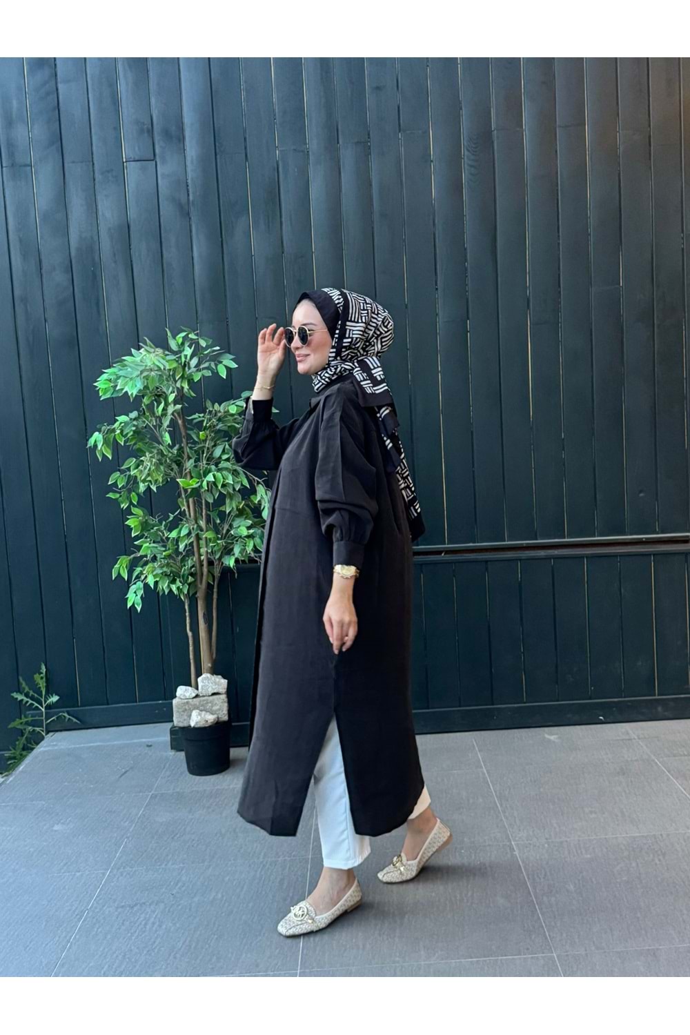 HOBİ GÖMLEK - SİYAH - L-XL