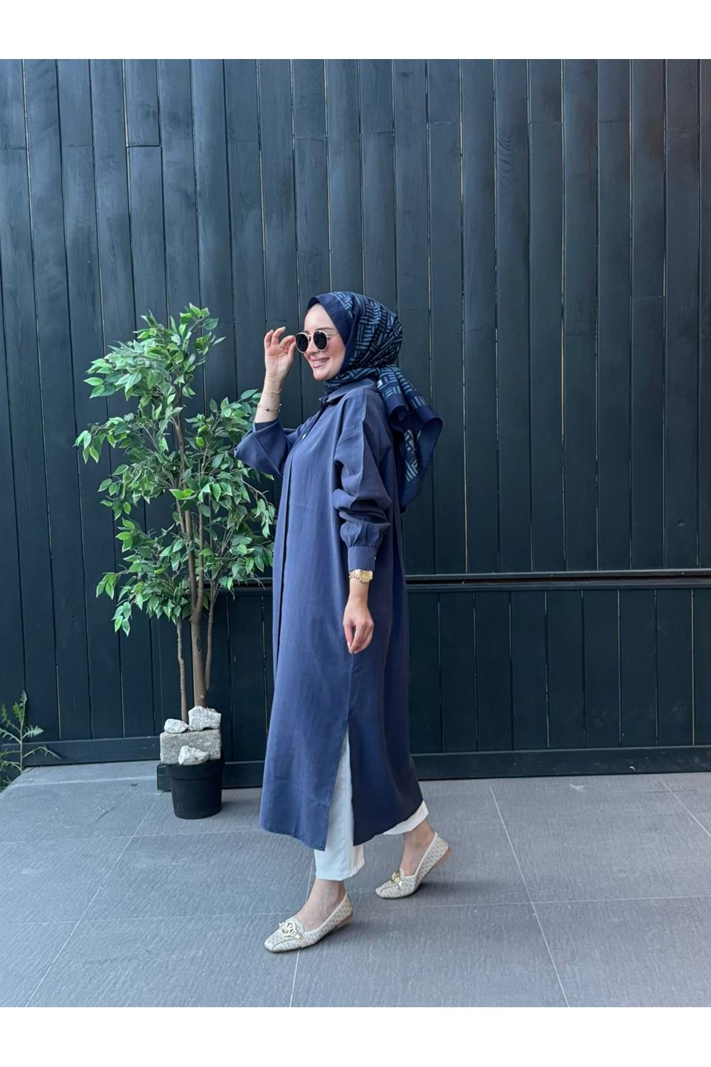 HOBİ GÖMLEK - LACİVERT - L-XL