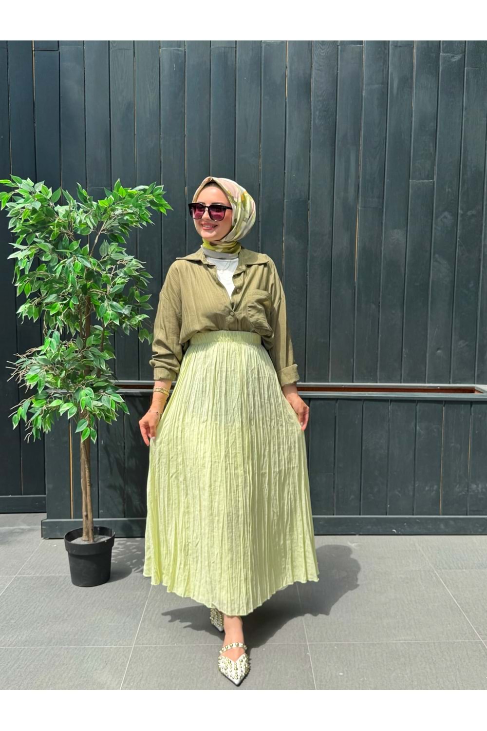 BÜRÜMCÜK ETEK - SARI - STD