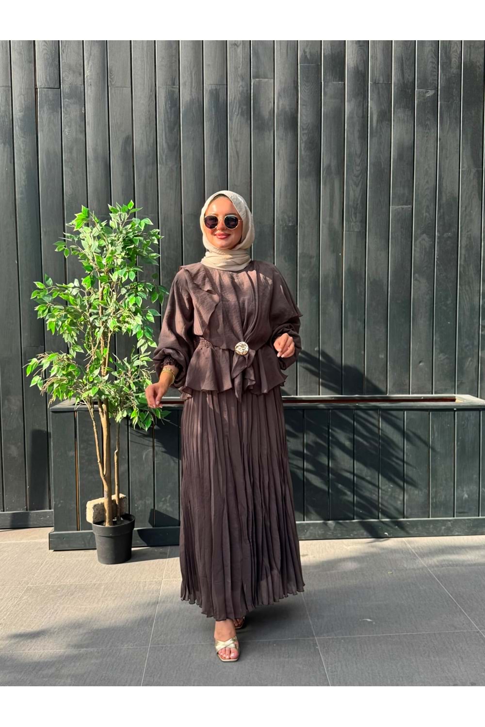 SİMAY TAKIM - AÇIK KAHVERENGİ - 1