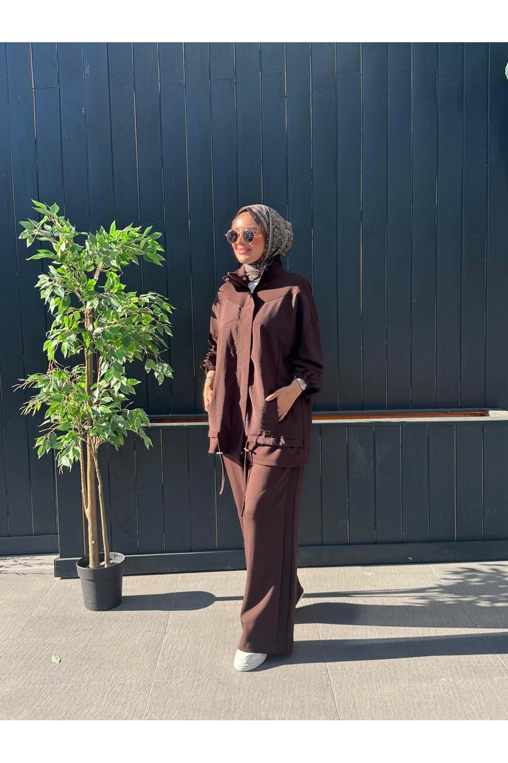 PİNKO TAKIM - KAHVERENGİ - L-XL