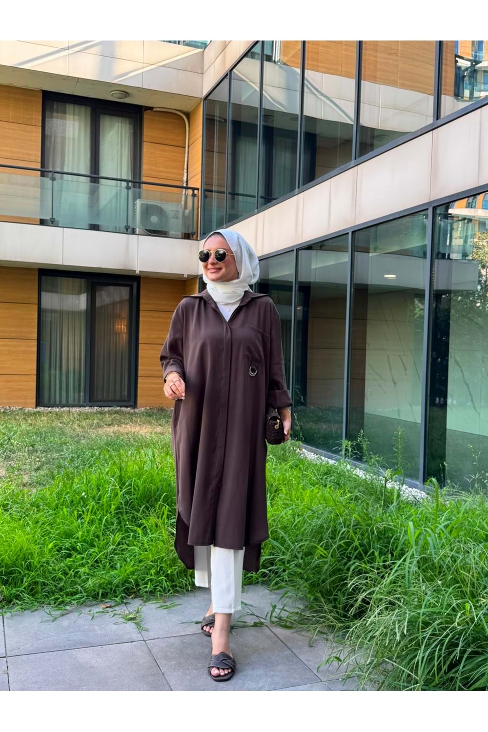 NİSA GÖMLEK - KAHVE - 2