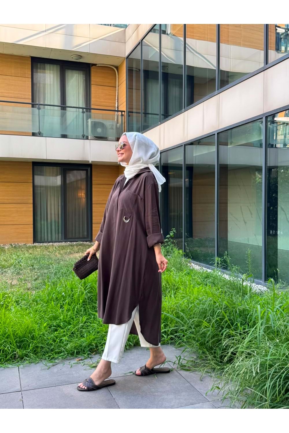NİSA GÖMLEK - KAHVE - 2