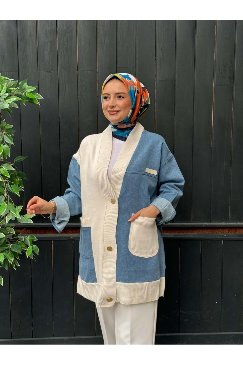 TRİKO KOT HIRKA - MAVİ - L-XL