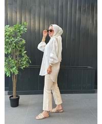 ZR MODEL KOT PANTOLON - BEJ - 1