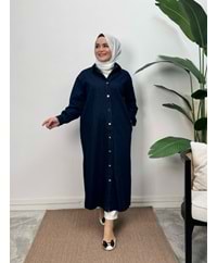 MİX KOT GÖMLEK - LACİVERT - S-M
