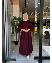 MİHRA ELBİSE - BORDO - 1