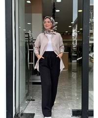 DURU PANTOLON - SİYAH - 40