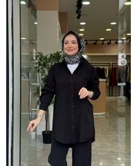 NARİN GÖMLEK - SİYAH - 38