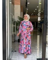 ZAKKUM ELBİSE - PEMBE - 1