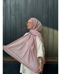ÇİZGİ ŞAL - PEMBE - STD