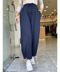 OYŞO PAÇA DÜĞMELİ PANTOLON - LACİVERT - L-XL
