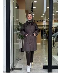 TASARIM TRENCH - KAHVERENGİ - 2