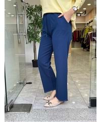 GABARDİN PÜSKÜL PANTOLON - LACİ - 38