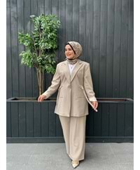 CEKETLİ TAKIM - KREM - L-XL