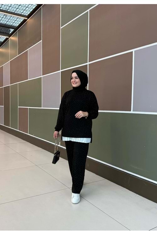 PARLA TAKIM - SİYAH - S-M