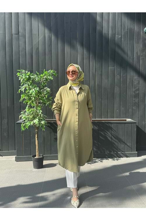 DENİZ KAP - ZEYTİN YEŞİLİ - L-XL