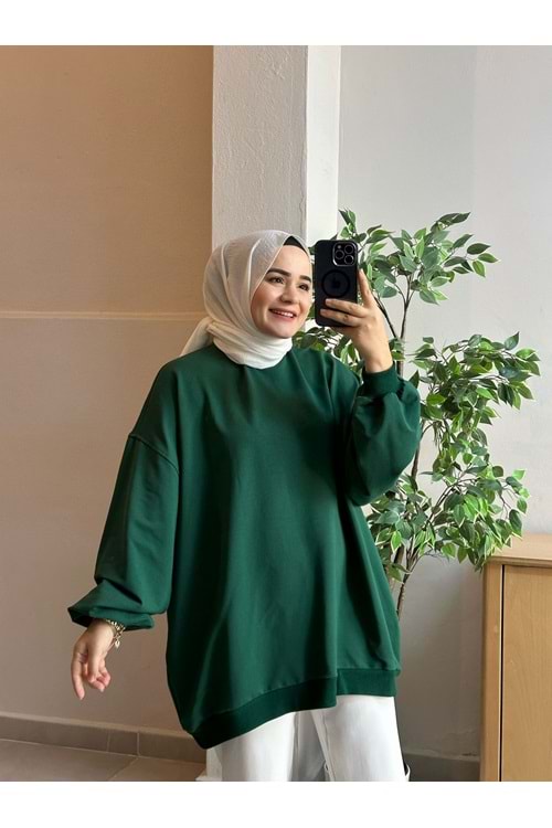 COOL SWEAT - ZÜMRÜT YEŞİLİ - STD