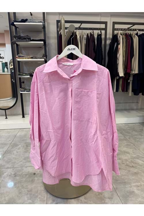 PERİ GÖMLEK - PEMBE - STD