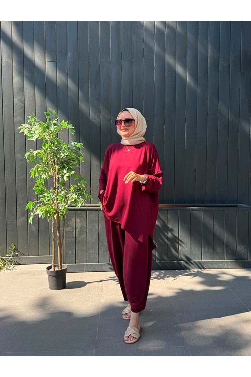 BASİC ŞALVAR TAKIM - BORDO - STD