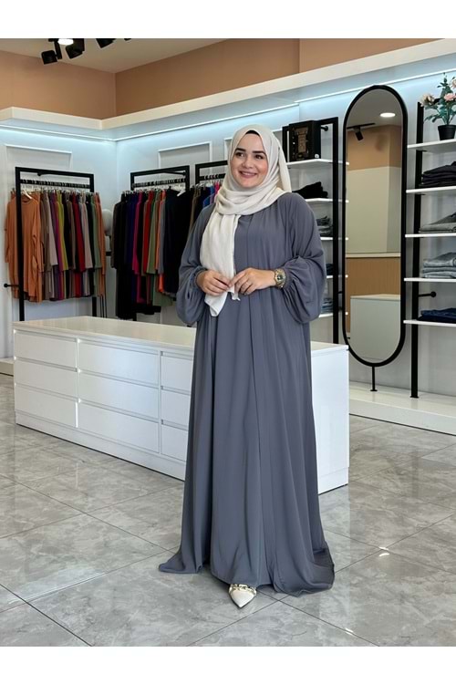 MEDİNE ABAYA - GRİ - 2