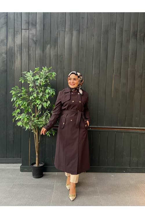 TRENCHKOT - KAHVERENGİ - 40