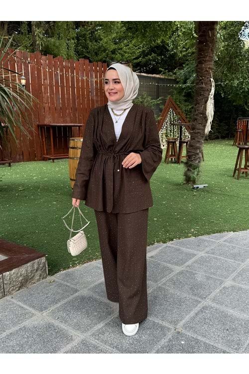 SİMRA TAKIM - KAHVERENGİ - 1