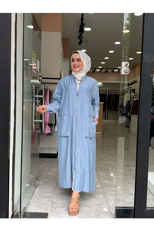 LUNA UZUN KAP - BUZ MAVİSİ - 2