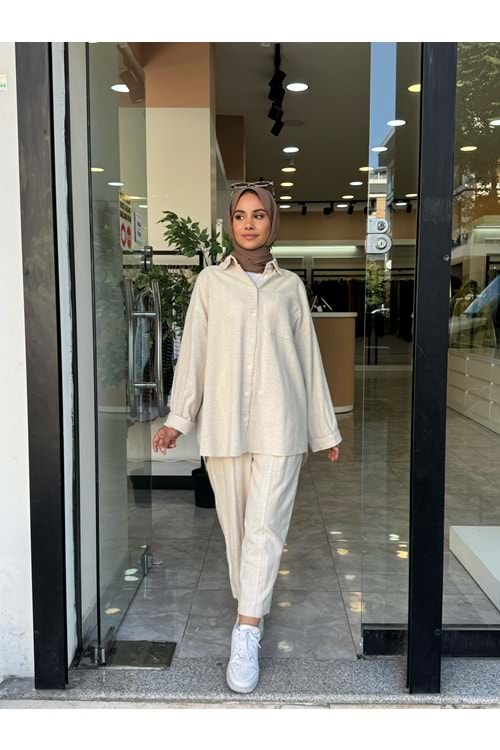 KİRAZ TAKIM - BEJ - L-XL