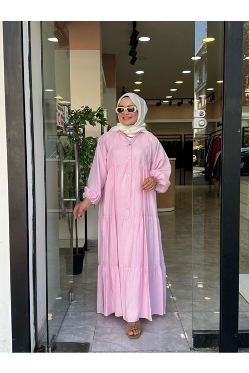 LALİN ELBİSE - PEMBE - 1
