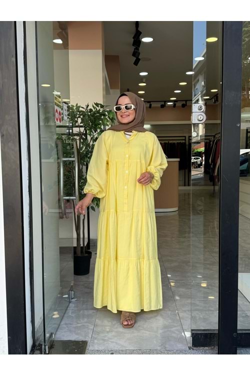 LALİN ELBİSE - SARI - 2