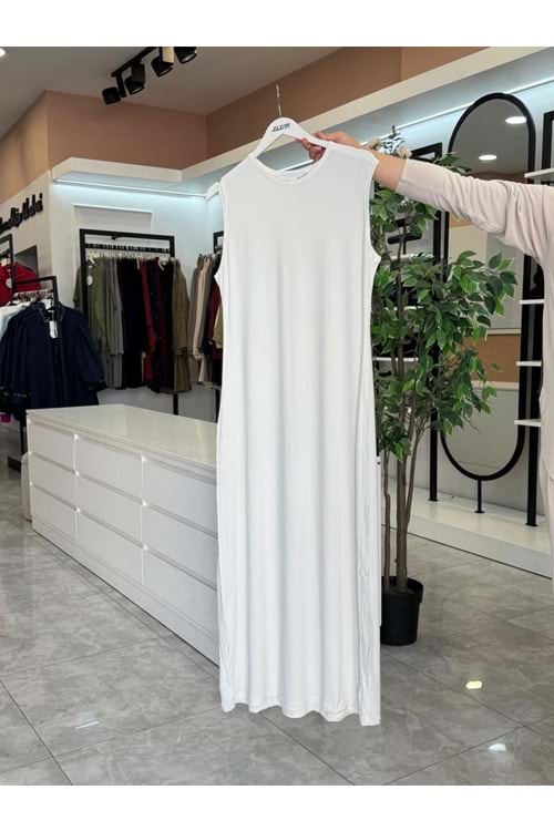 PENYE ELBİSE İÇLİK - BEYAZ - 3